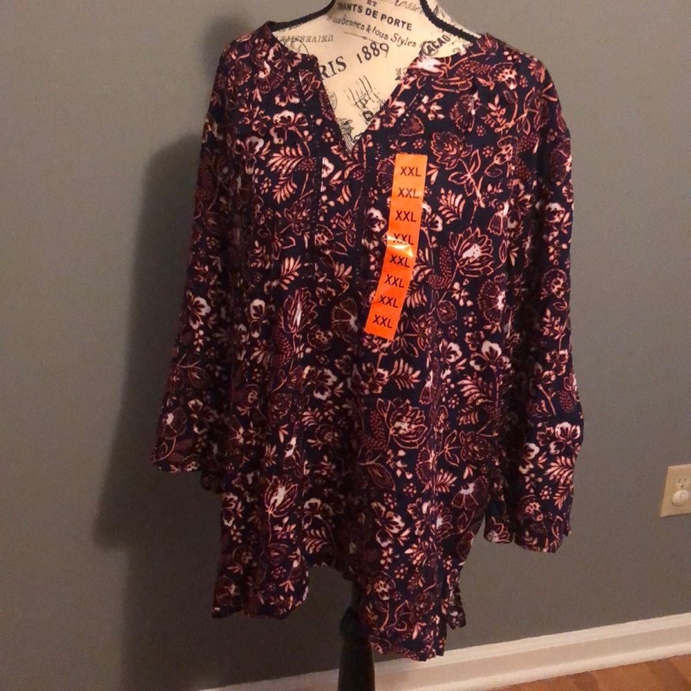 NWT Gloria Vanderbilt Long Sleeve Tee
